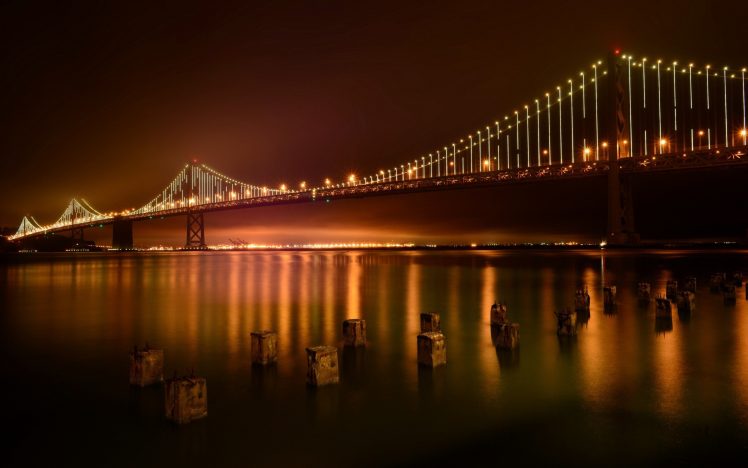 urban, Bridge, Bay Bridge, San Francisco HD Wallpaper Desktop Background