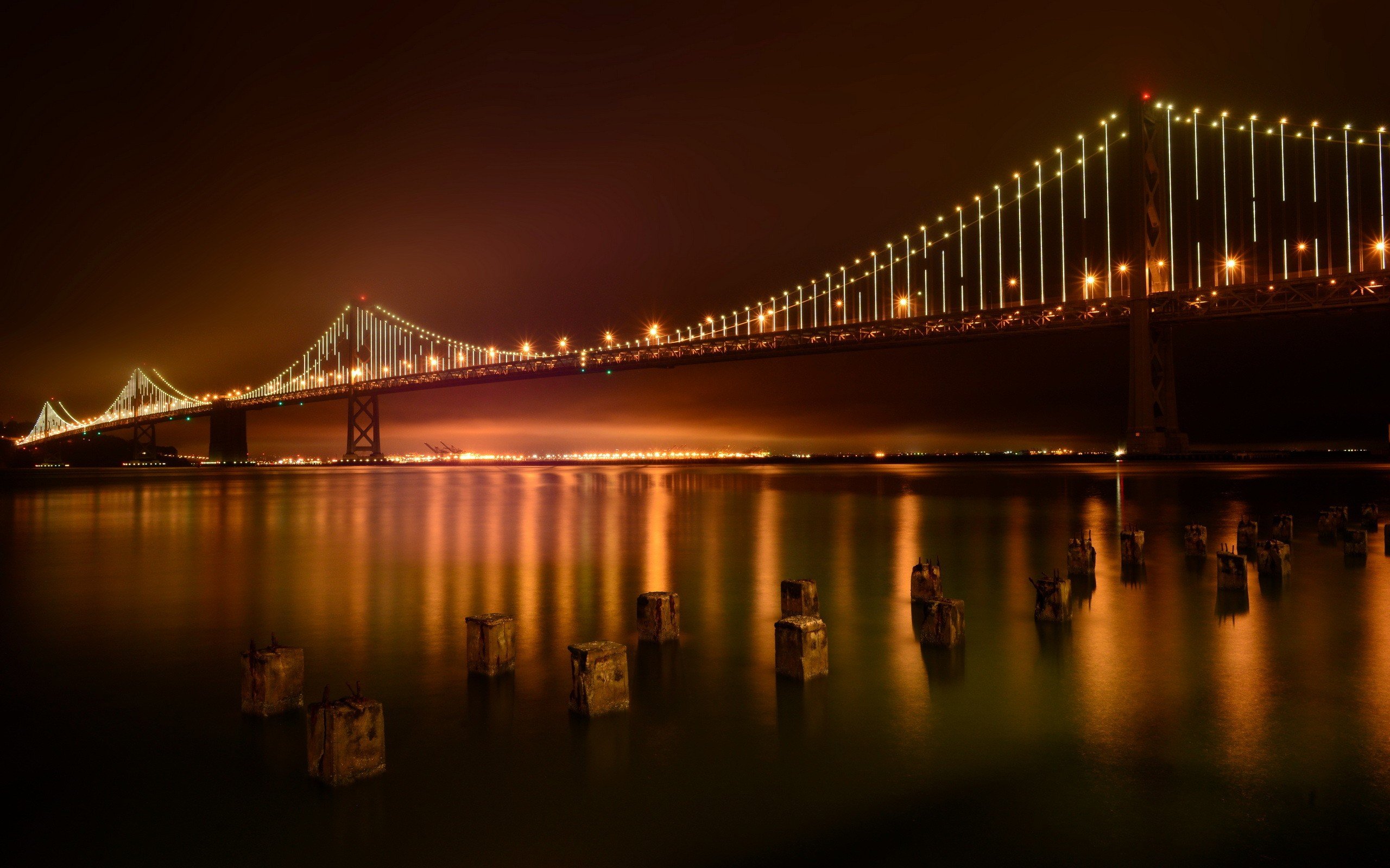 urban, Bridge, Bay Bridge, San Francisco Wallpaper