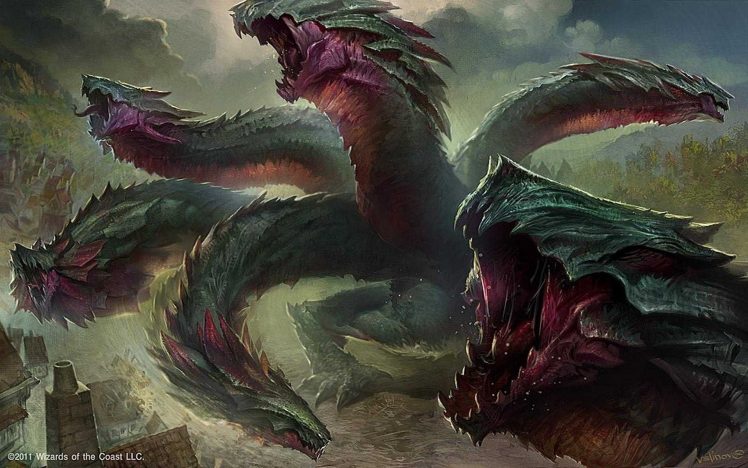 Magic: The Gathering, Hydra Omnivore (Magic the Gathering) HD Wallpaper Desktop Background