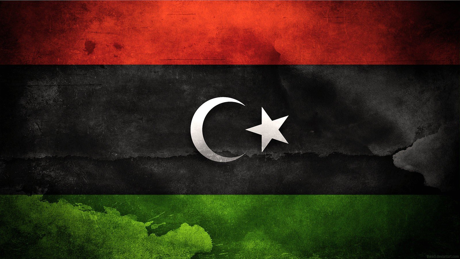 Libya, Flag Wallpaper