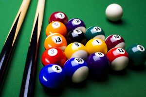 billiard balls, Pool table