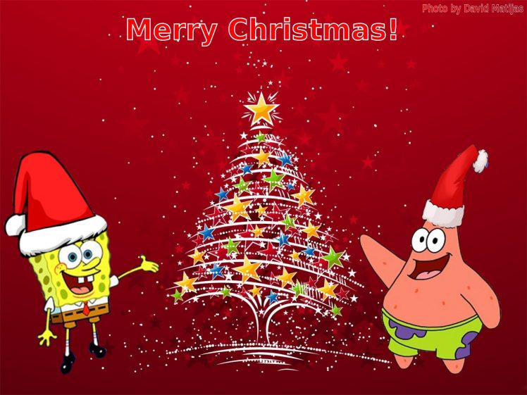 Christmas, SpongeBob SquarePants HD Wallpaper Desktop Background