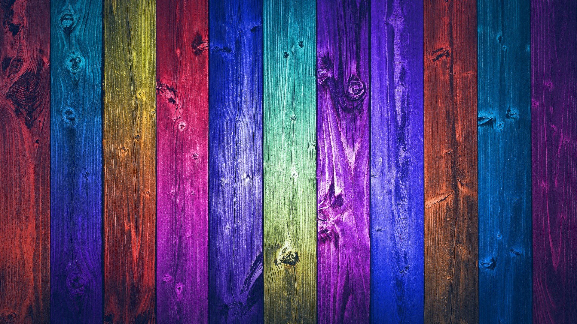 colorful, Fence, Wood Wallpaper
