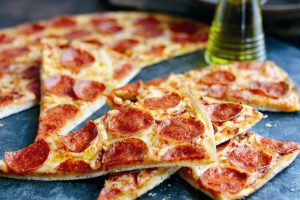 pizza, Food, Salami