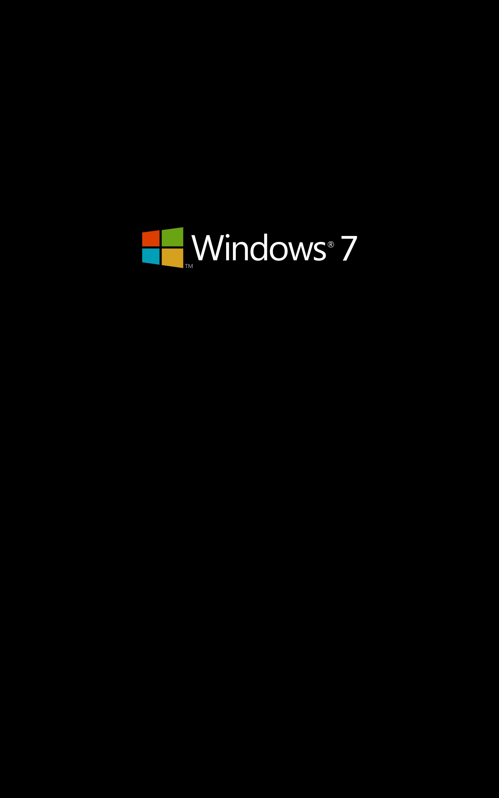 Windows 7, Microsoft Windows, Operating systems, Minimalism, Simple background, Logo, Portrait display Wallpaper