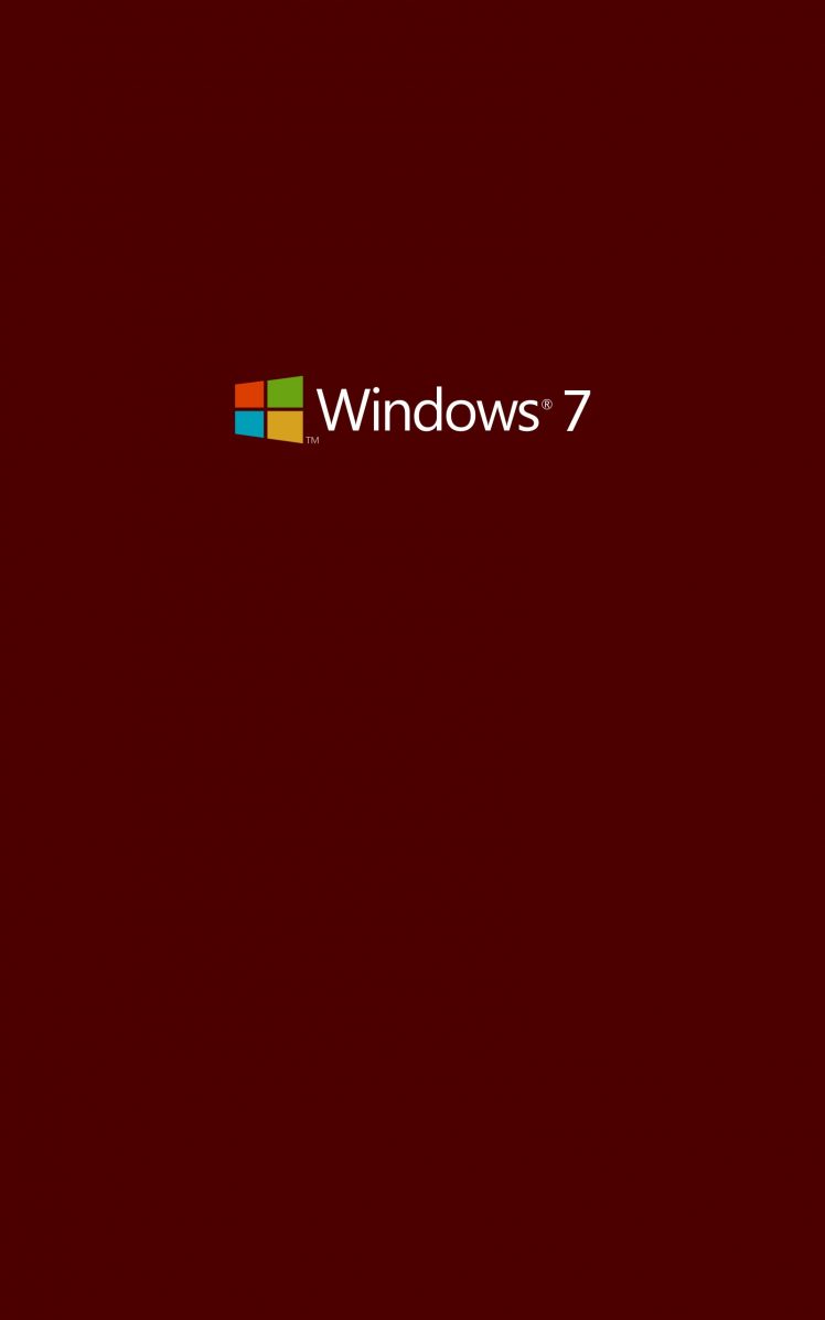 Windows 7, Microsoft Windows, Operating systems, Minimalism, Simple background, Logo, Portrait display HD Wallpaper Desktop Background