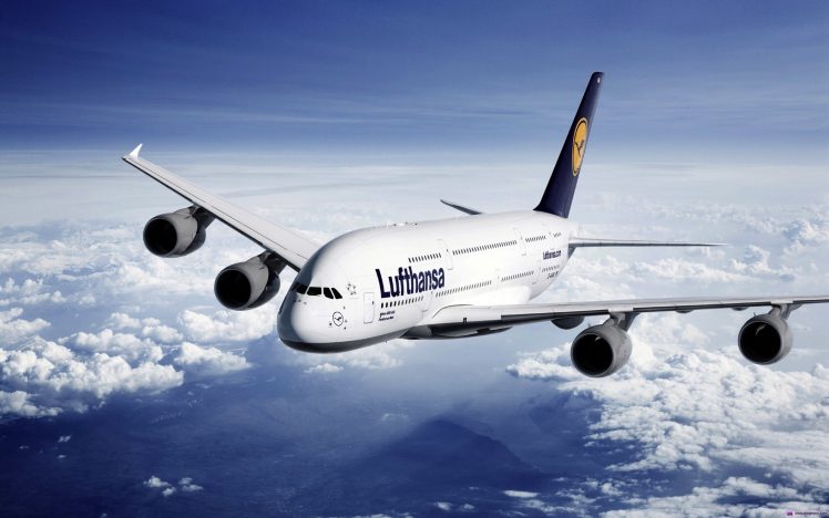 Airbus A 380 861, A380, Airbus, Airplane, Aircraft, Lufthansa HD Wallpaper Desktop Background