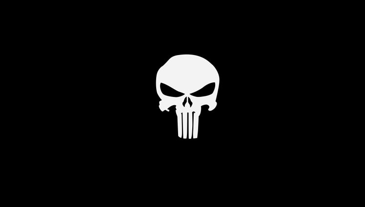 The Punisher, Logo, Simple HD Wallpaper Desktop Background