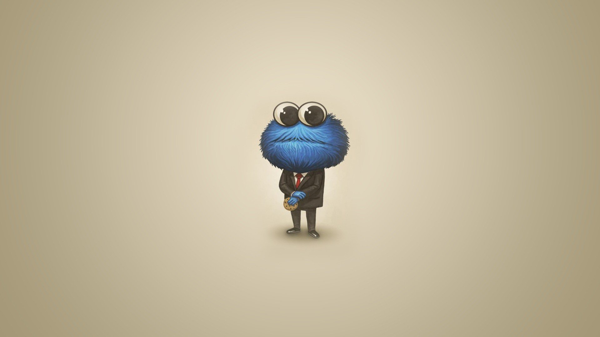 Cookie Monster, Suits Wallpaper