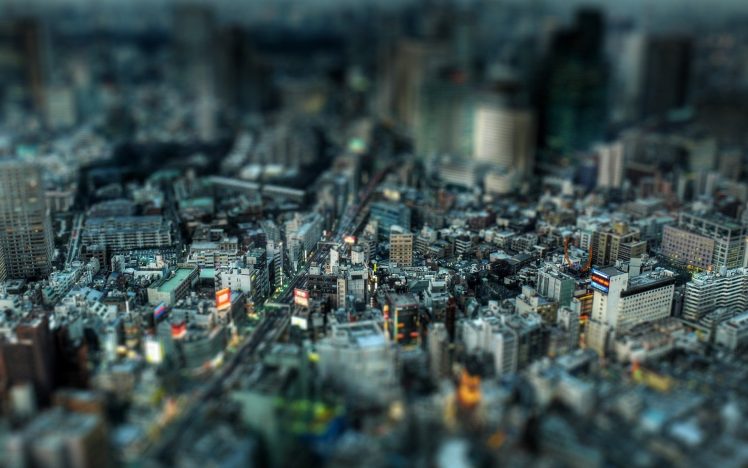 Tokyo, Tilt shift HD Wallpaper Desktop Background