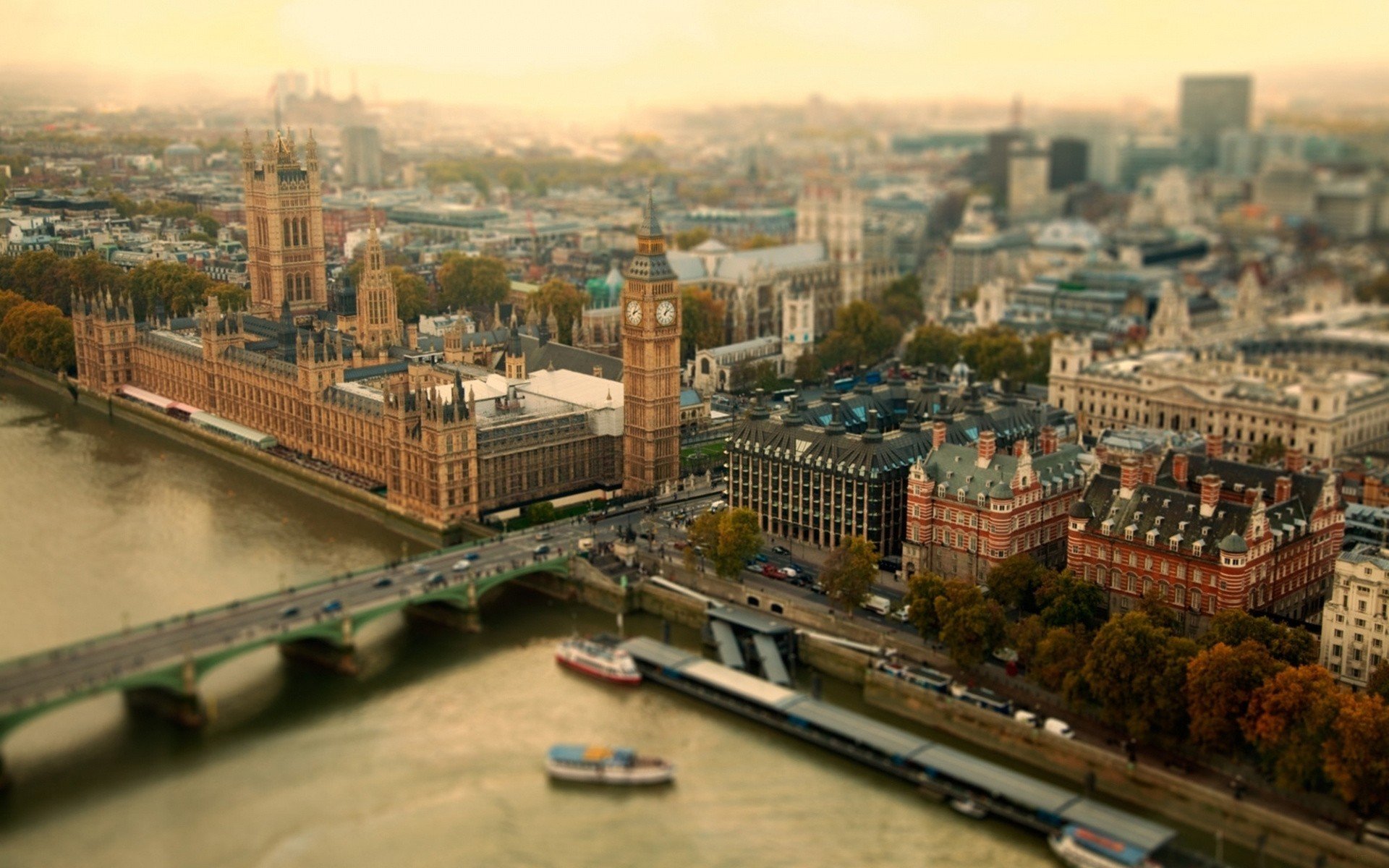 tilt shift, London Wallpaper