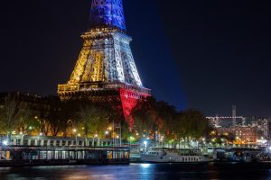 France, Paris, Eiffel Tower, Night