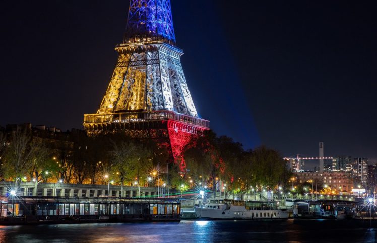 France, Paris, Eiffel Tower, Night HD Wallpaper Desktop Background
