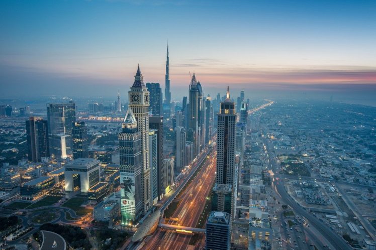 Dubai, City, Aerial view, Skyscraper HD Wallpaper Desktop Background