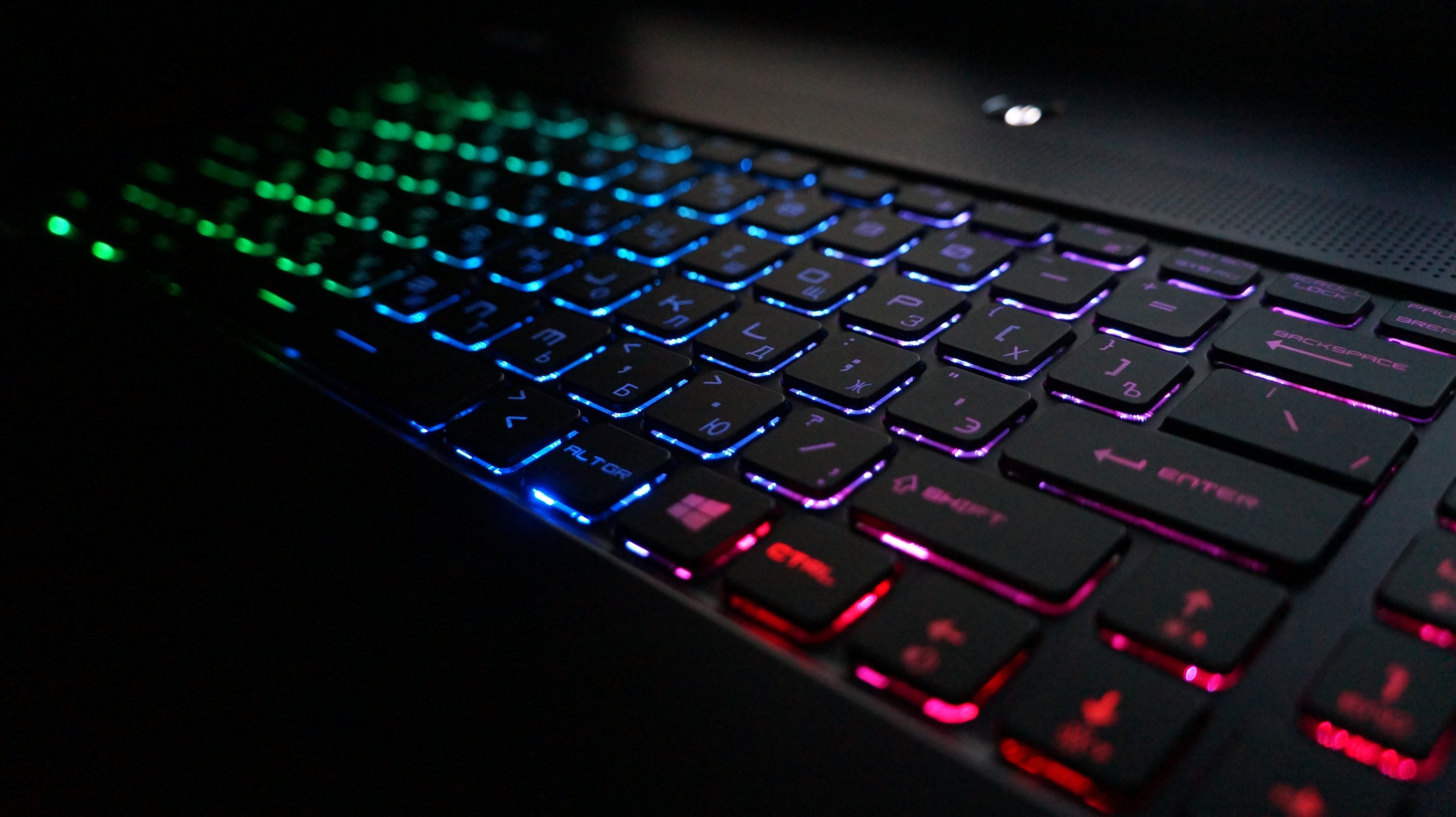 computer with light up keyboard