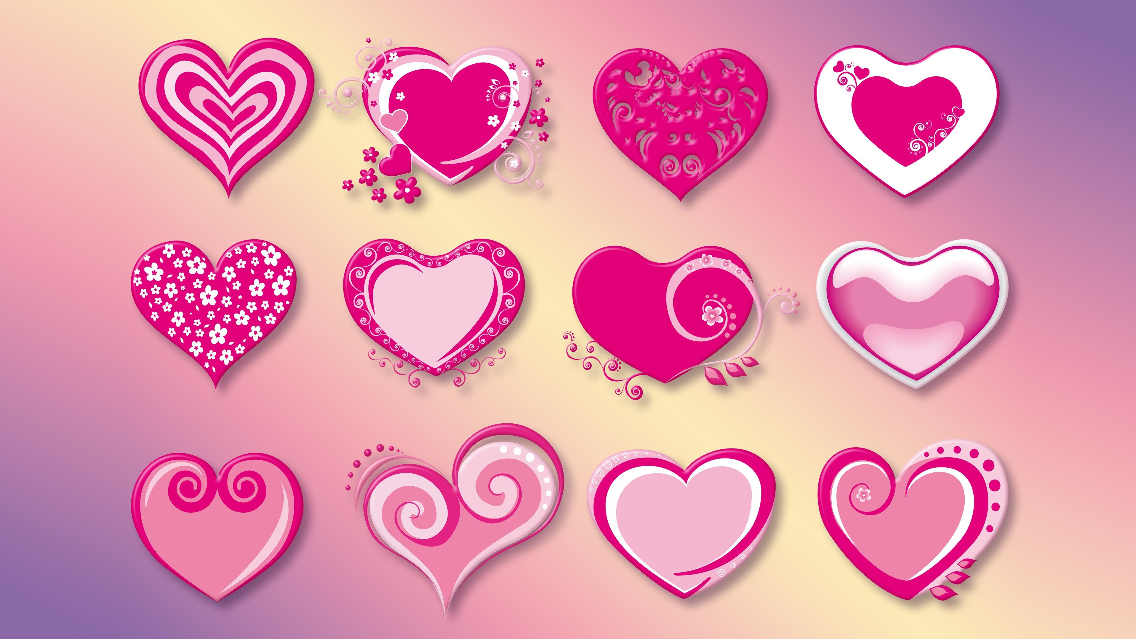 heart, Love, Valentines Day, Pink, Vectors Wallpaper