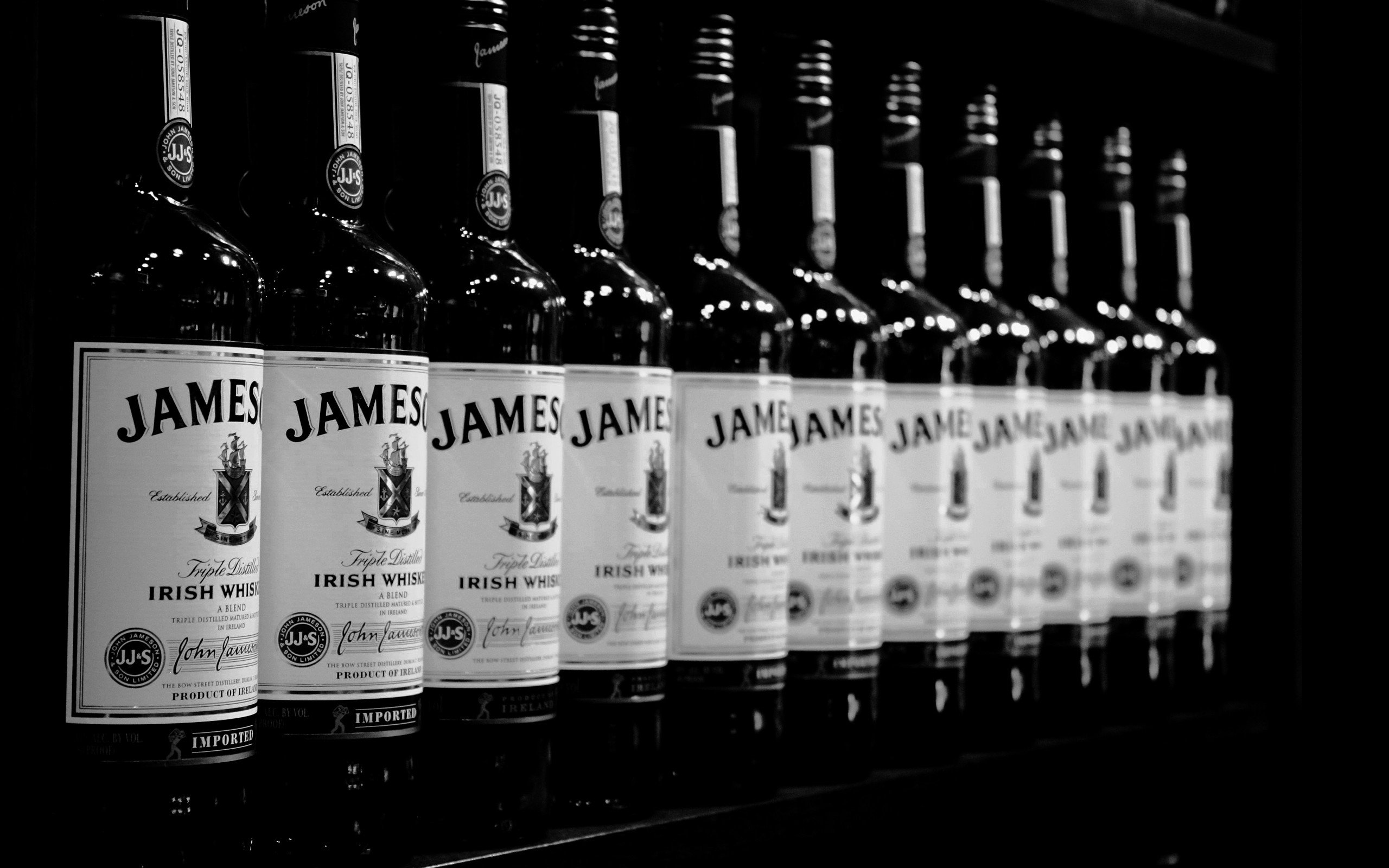 photography, Bottles, Alcohol, Whiskey, Jameson Wallpaper