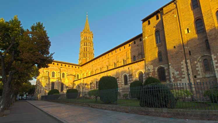 Toulouse, France, Basilique Saint Sernin HD Wallpaper Desktop Background