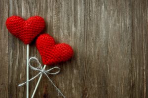 heart, Wood, Crochet, Valentines Day, Wooden surface