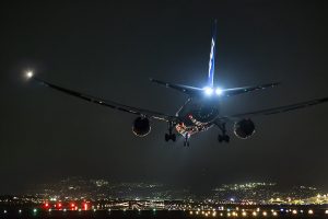 Boeing, Airplane, Aircraft, Boeing 777, Night, Airport, Runway, Landing