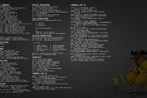 GNU, Linux, Dark, Command lines