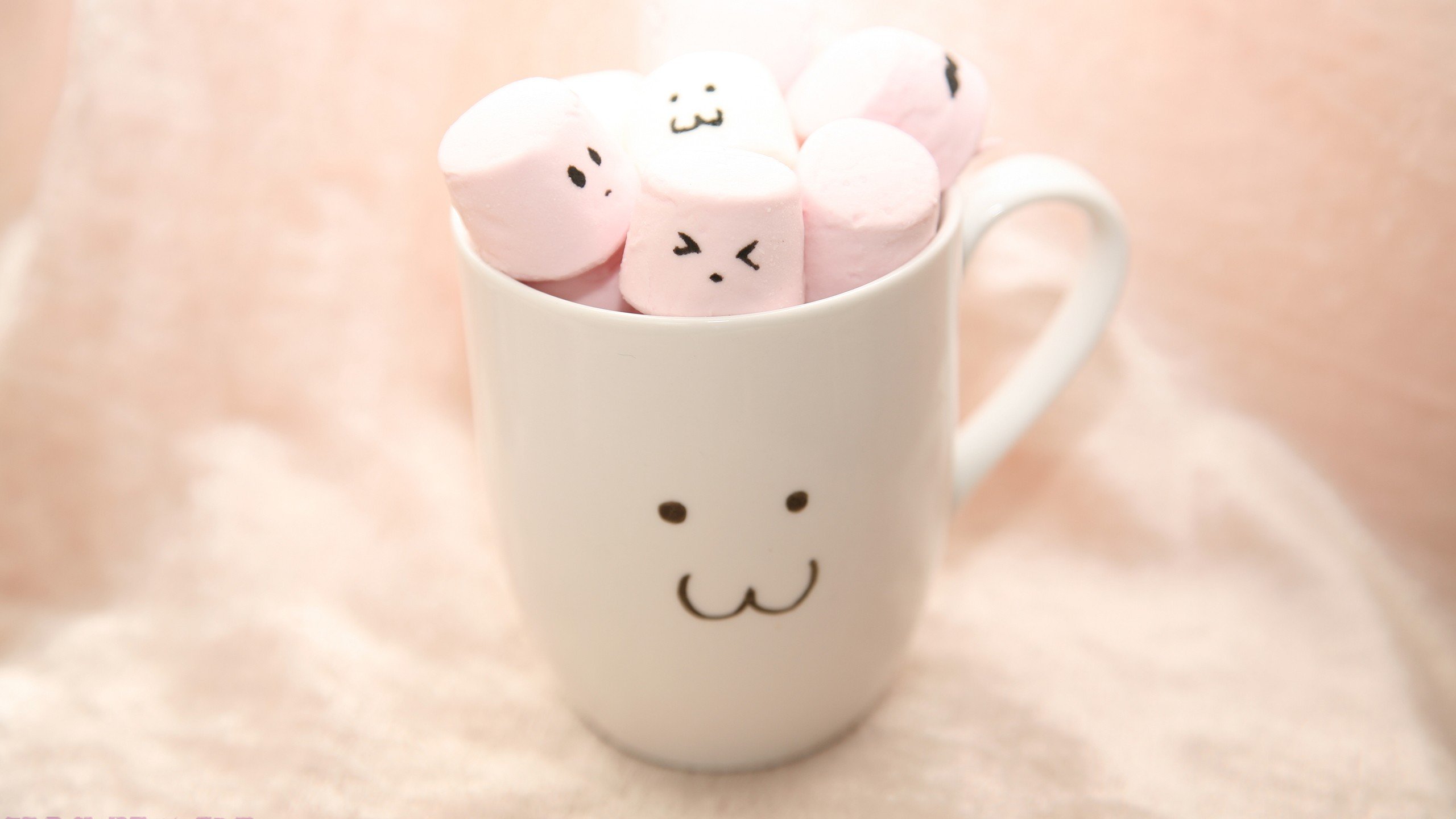 macro, Marshmallows Wallpaper