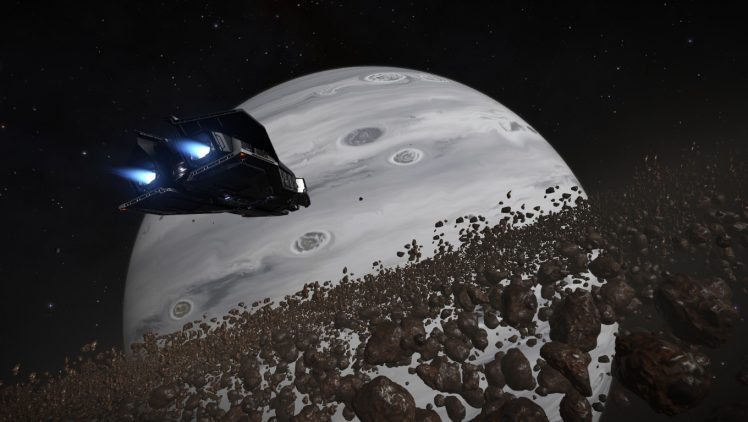 Elite: Dangerous, Planet, Orbital Stations, Asteroid HD Wallpaper Desktop Background