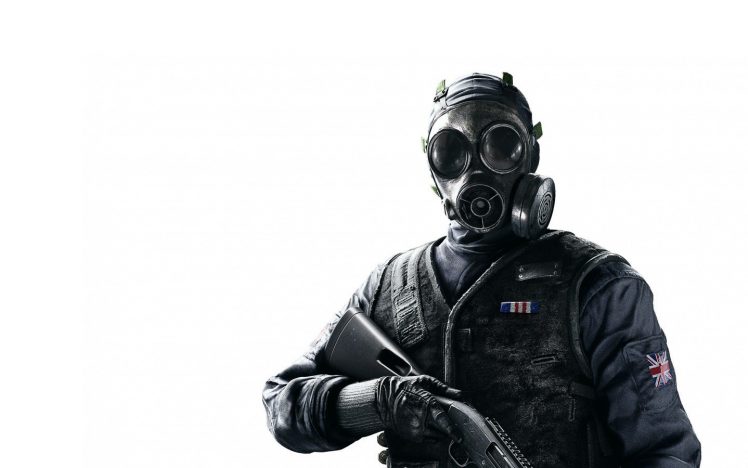 gas masks, Shotgun HD Wallpaper Desktop Background