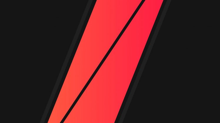 black, Red, Minimalism, Vector HD Wallpaper Desktop Background