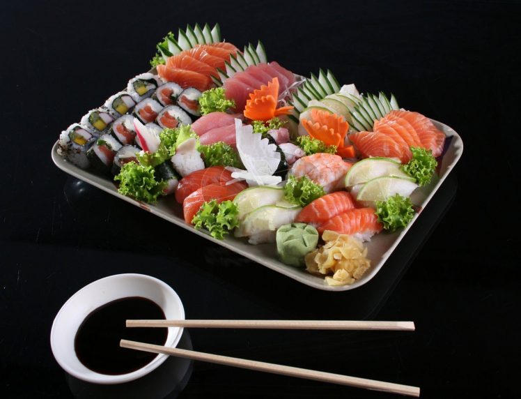 food, Sushi HD Wallpaper Desktop Background