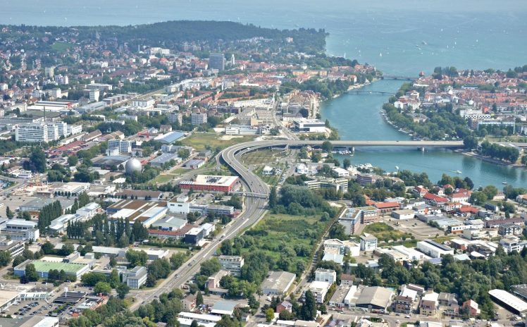 lake, Lake Constance, Konstanz, Aerial view HD Wallpaper Desktop Background