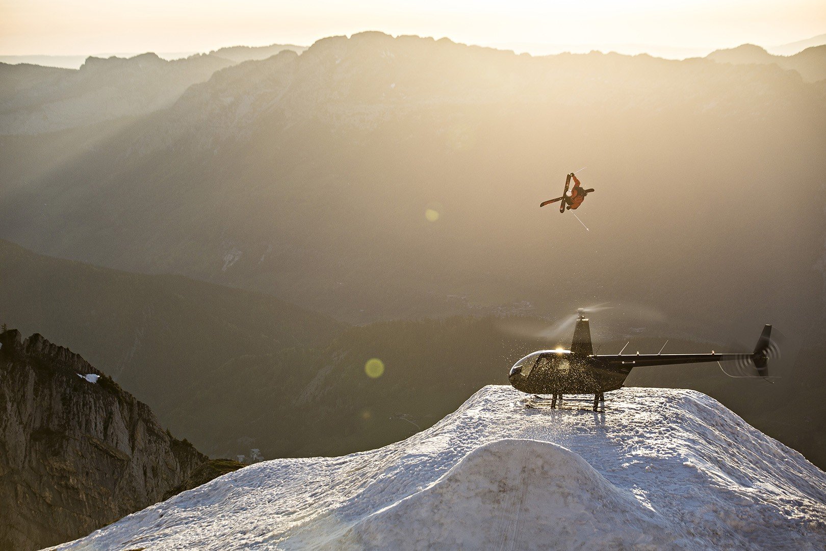 Candide Thovex, Helicopters, Skiing, Skis, Snow Wallpaper