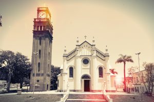 Brazil, Tower, Church, City