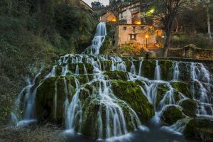 orbaneja del castillo, Waterfall, Spain