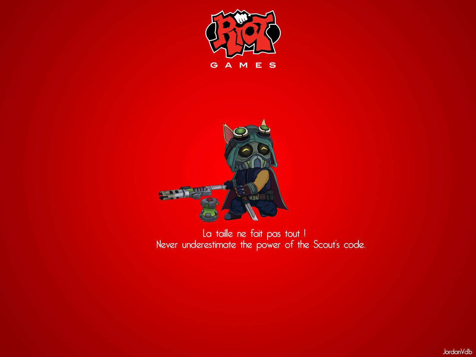 Teemo, Riot Games, Text Wallpaper