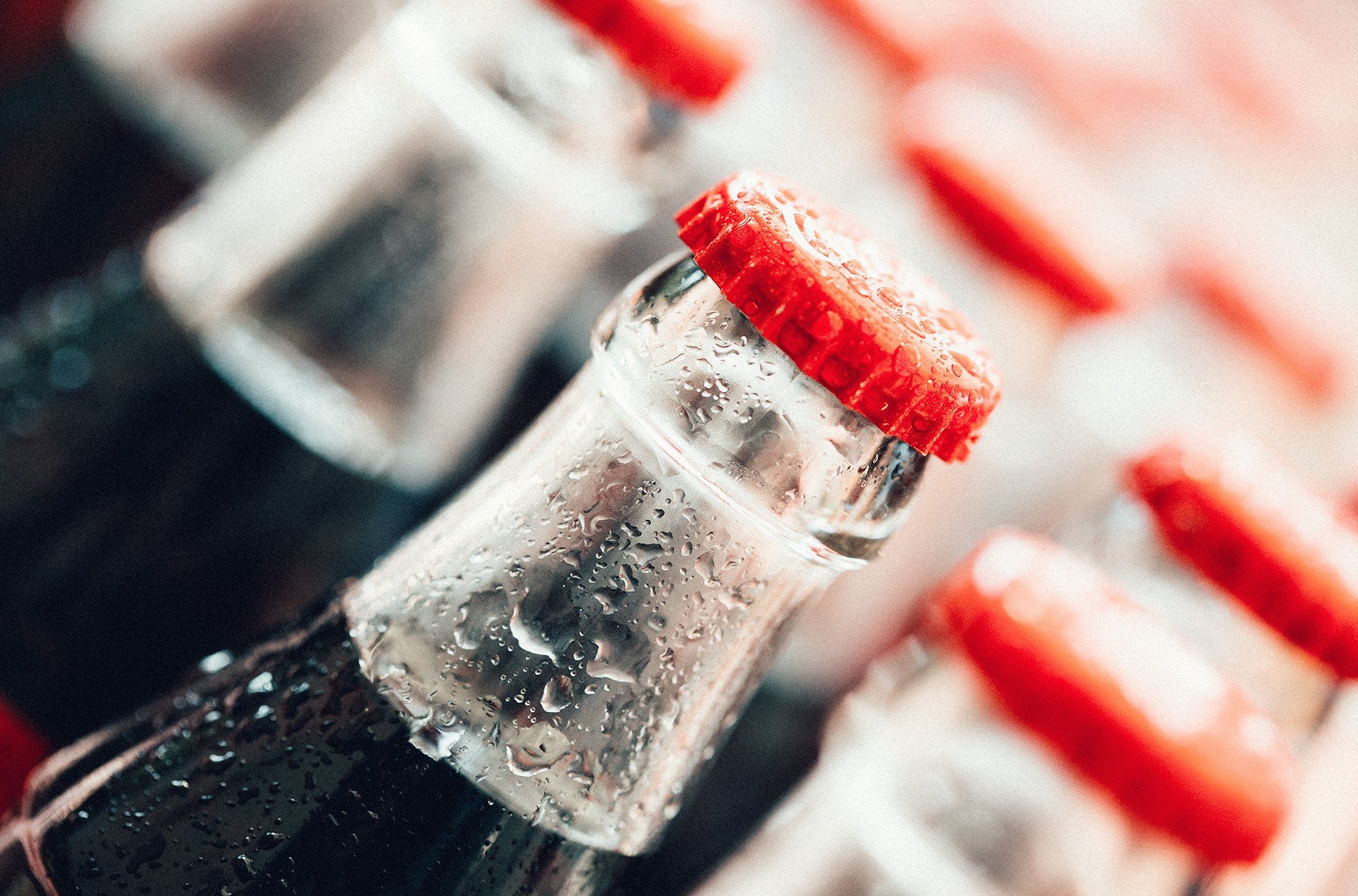 bottles, Blurred, Macro, Coca Cola Wallpaper