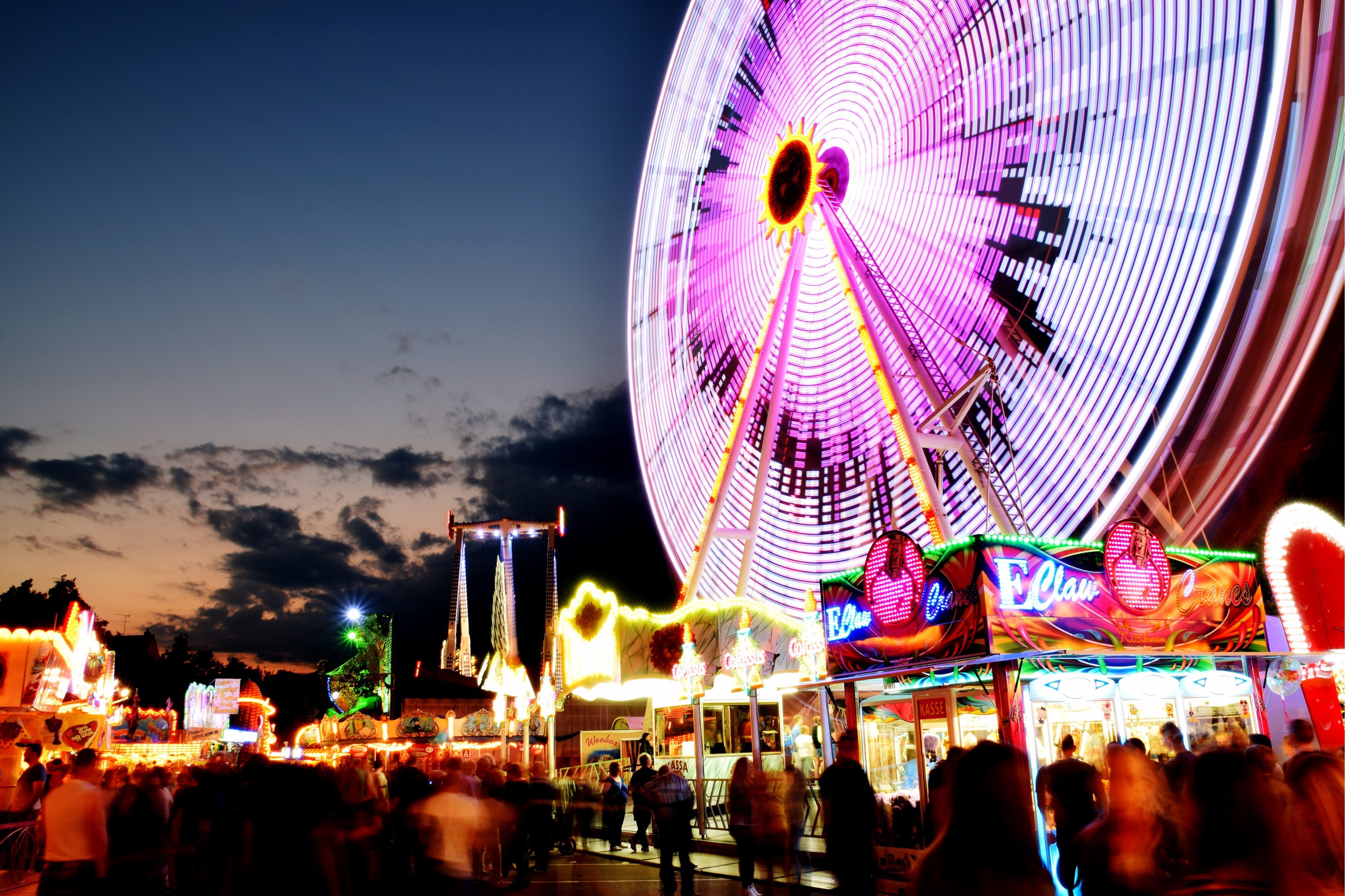 vacation, Germany, Long exposure, Nikon, Photography, Ferris wheel Wallpaper