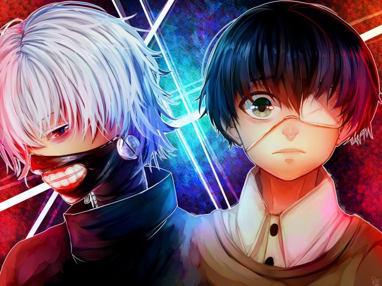 Tokyo Ghoul, Kaneki Ken, Eye patch, Mask, Anime boys HD Wallpaper Desktop Background