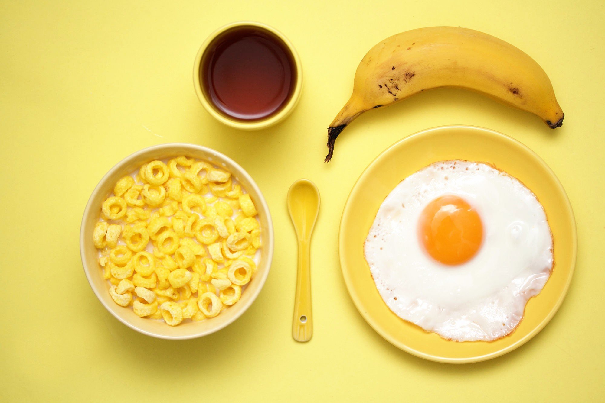 food, Breakfast, Yellow, Bananas, Eggs Wallpaper
