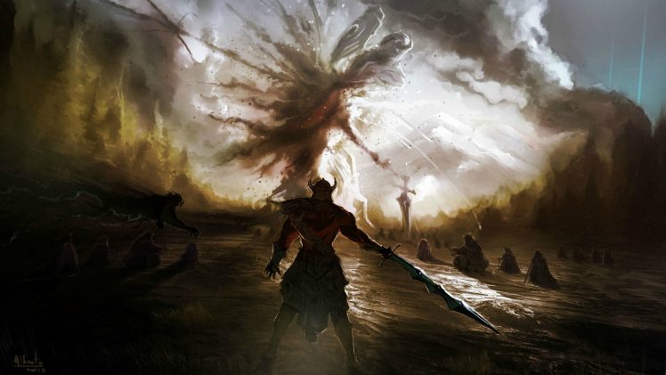 battle, Fantasy Battle, Sword HD Wallpaper Desktop Background