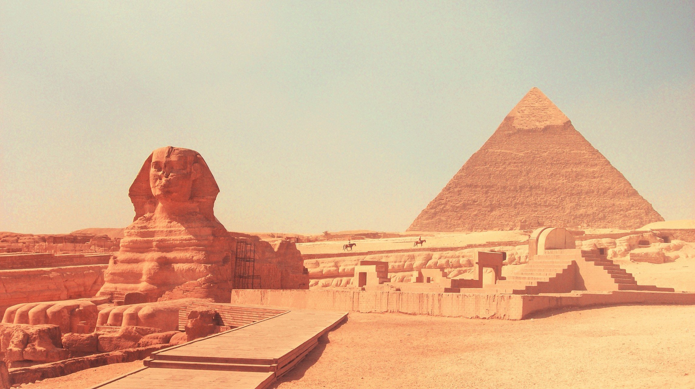 Egypt, Pyramid, Desert, Pyramids of Giza, Sphinx of Giza Wallpaper
