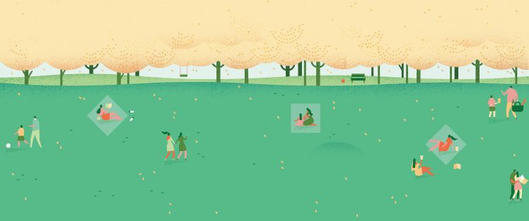 people, Minimalism, Park, Trees HD Wallpaper Desktop Background