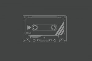 audio cassete, Simple background