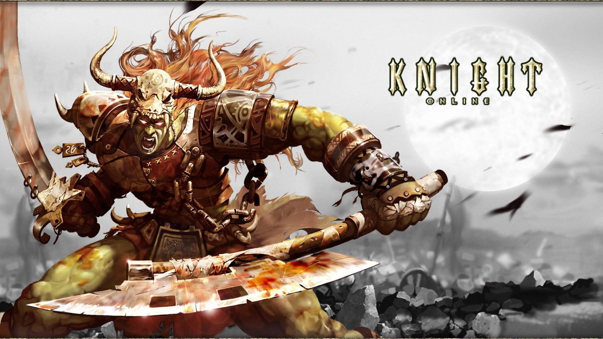 knight, Warrior, Orcs, Knight Online Wallpaper