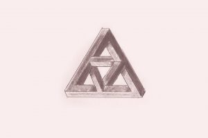 triangle, Penrose triangle, Drawing, Sketches