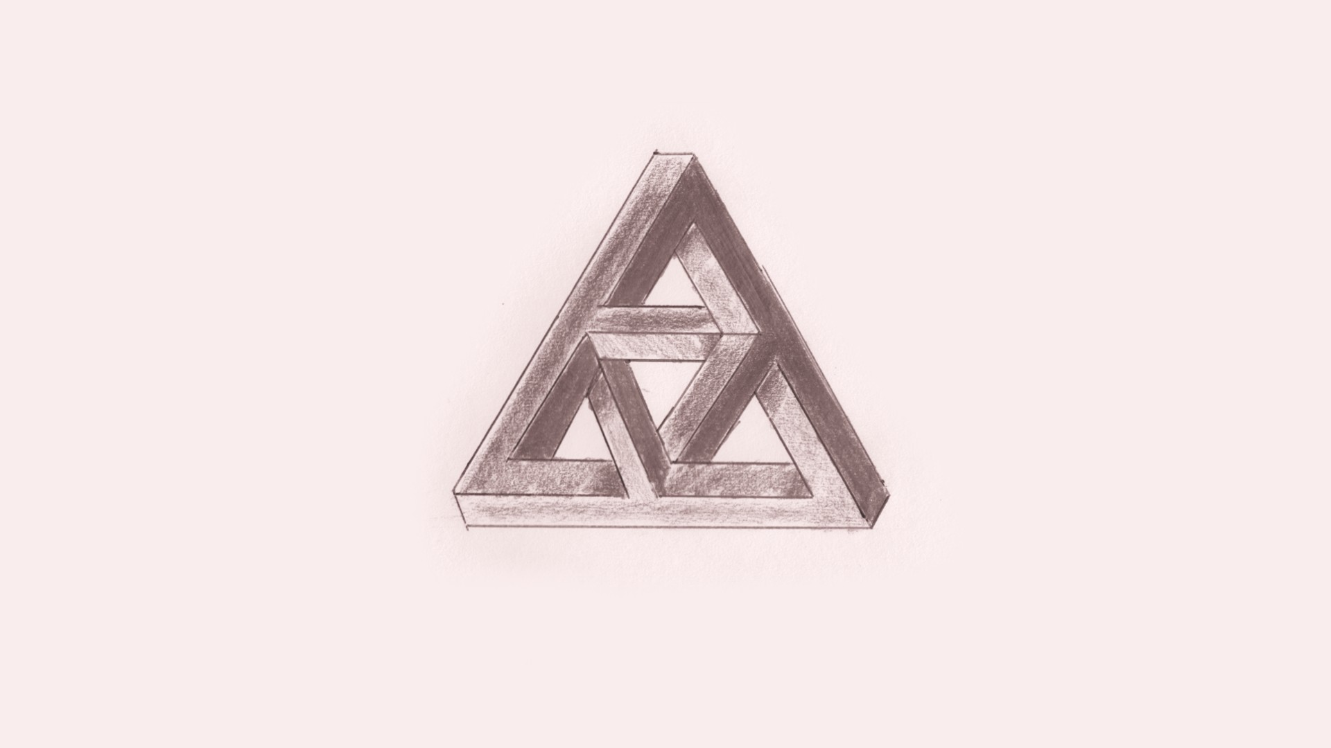 triangle, Penrose triangle, Drawing, Sketches Wallpapers ...