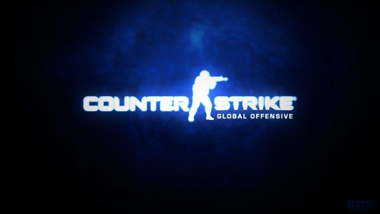 cs, Blue, Counter Strike: Global Offensive, Typography, Blue background HD Wallpaper Desktop Background