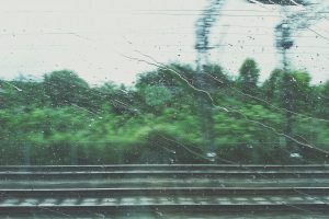 window, Rain, Railway