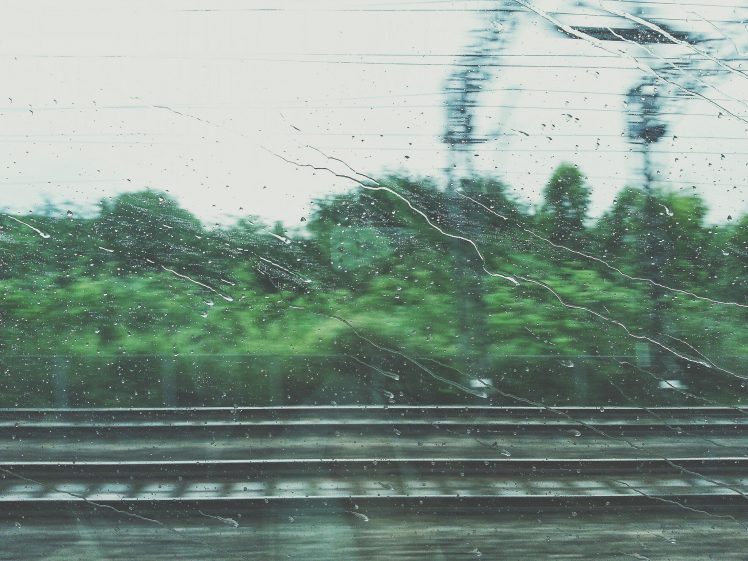 window, Rain, Railway HD Wallpaper Desktop Background