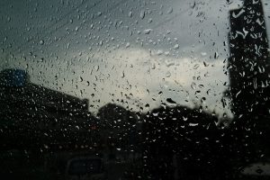 water drops, Window, Street